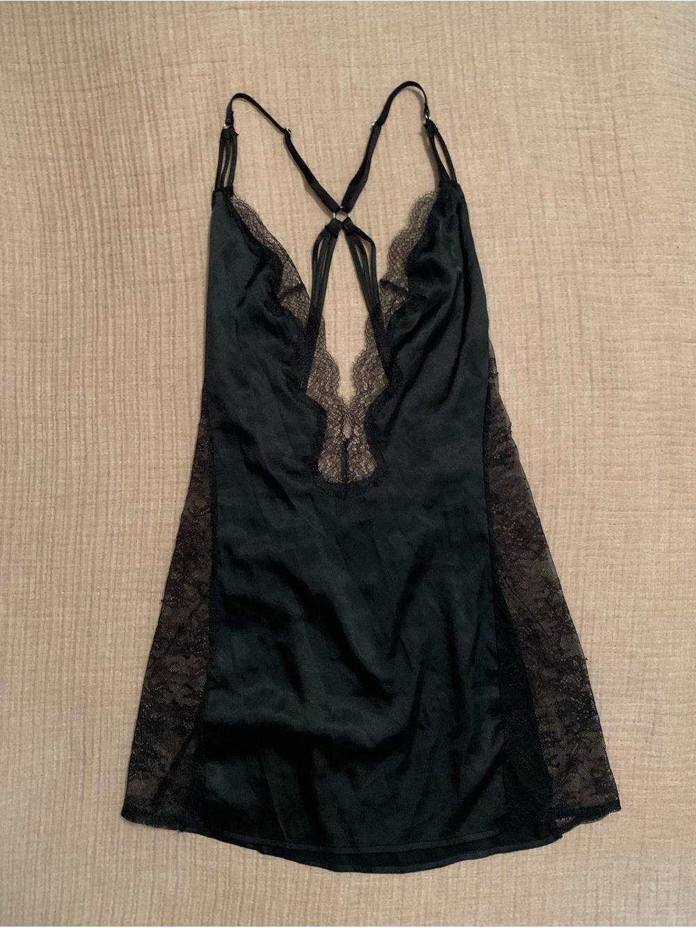 victoria’s secret - black lace nightie